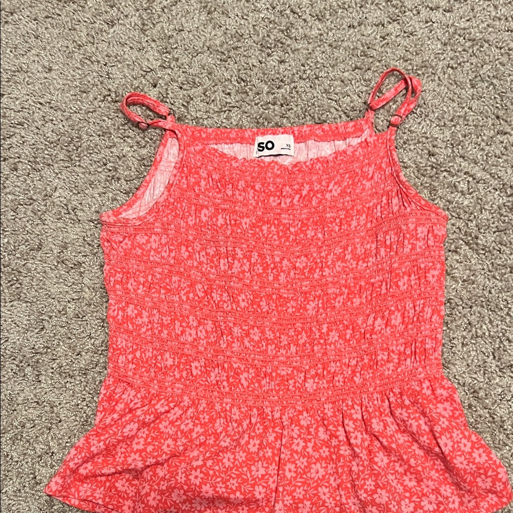 SO Vibrant Pink Floral Camisole